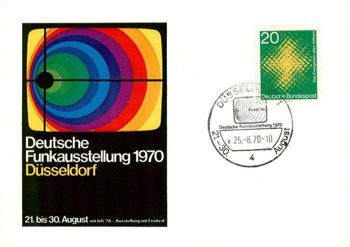 DuessELDORF  CITY Deutsche Funkausstllung 1970