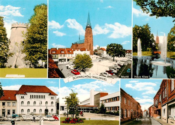 Waldniel Aussichtsturm Kirche Markt Haus Klee Rathaus St Antonius Hospital Lange