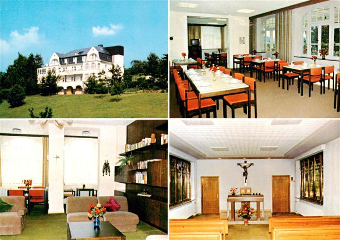 Bad Salzig Muettergenesungsheim Haus Helvetia Gast und Aufenthaltsraum Hauskapel