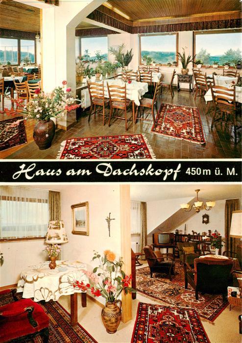 Dachsenhausen Restaurant Pension Haus am Dachskopf Gastraeume