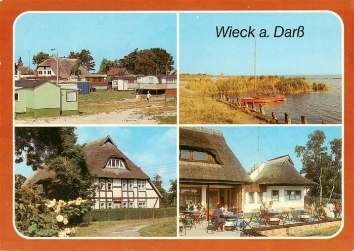 Wieck Darss Campingplatz Bootsanlegestelle Ortsmotiv EisCafe