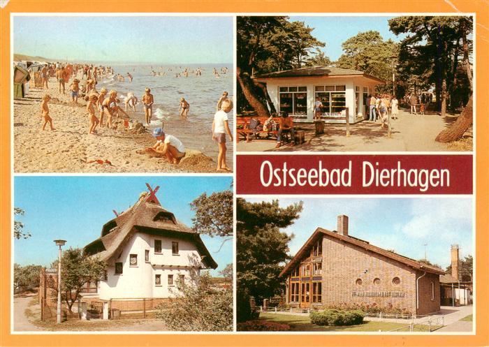 Dierhagen Ostseebad Strand Kiosk Haus Kaeppn Brass Ferienheim des VE Wohnungsbau