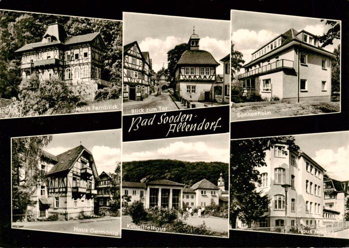 Bad Sooden-Allendorf Haus Fernblick Blick zum Tor Sonnenheim Haus Germania Kurmi