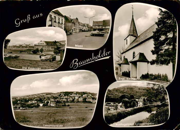 Baumholder Nahe Kasernen Markt Kirche Panorama Ausflugslokal Edingermuehle