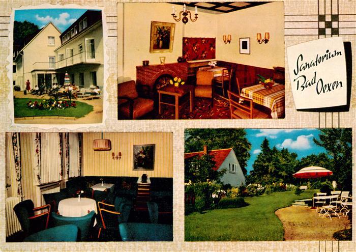 Bad Oexen Eidinghausen Sanatorium Gastraum Park