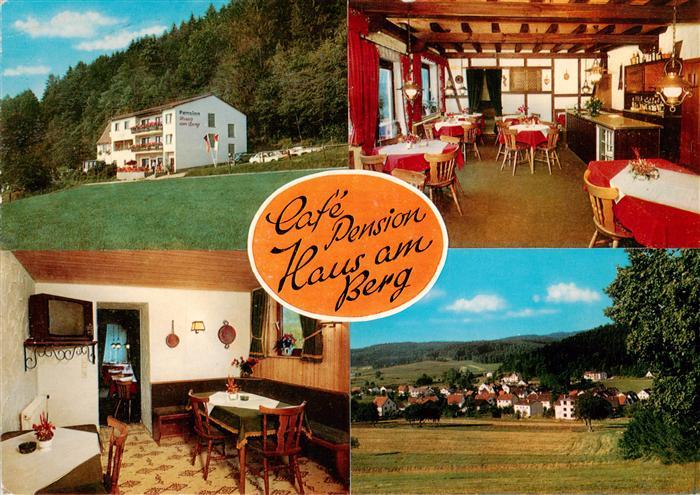 Grasellenbach Gras-Ellenbach Cafe Pension Haus am Berg Gastraeume Panorama