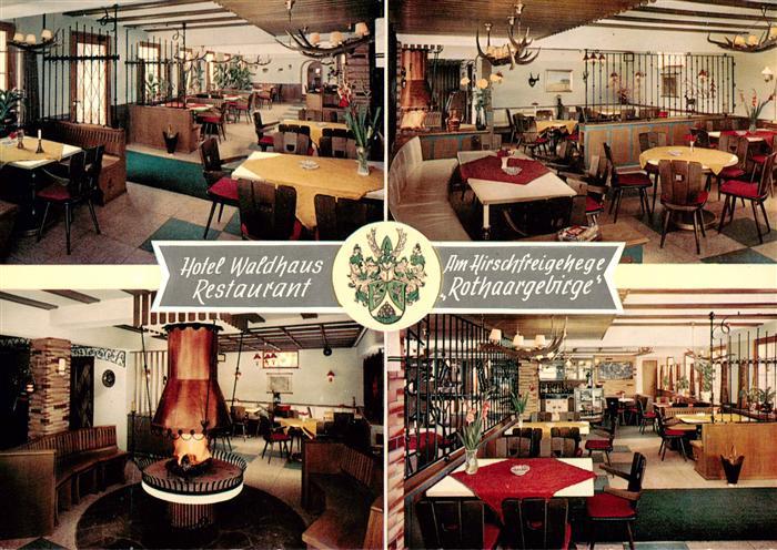 Oberhundem Hotel Waldhaus Restaurant Am Hirschfreigehege Rothaargebirge Gastraeu