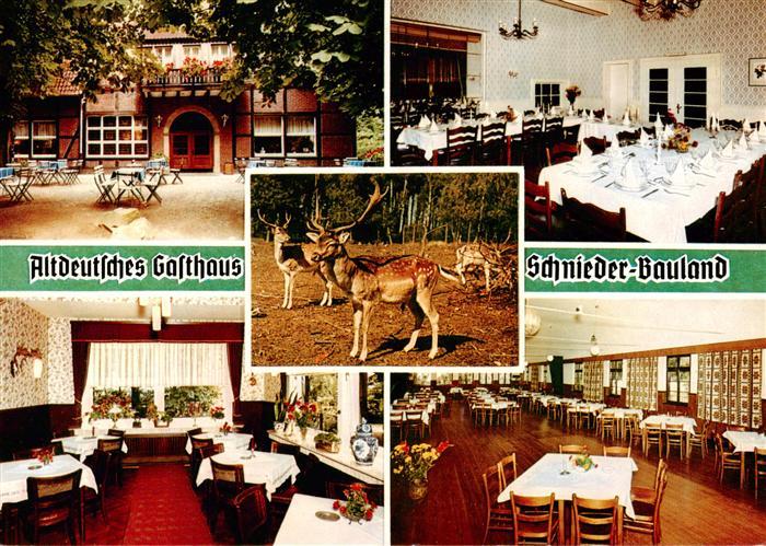 Coesfeld Altdeutsches Gasthaus Schnieder Bauland Gastraeume Tierpark