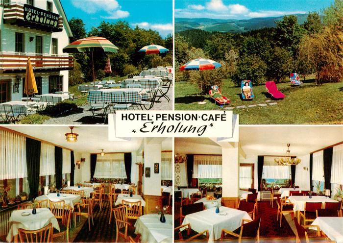 Laibach Bad Berleburg Hotel Pension Cafe Erholung Terrasse Gastraeume Liegewiese