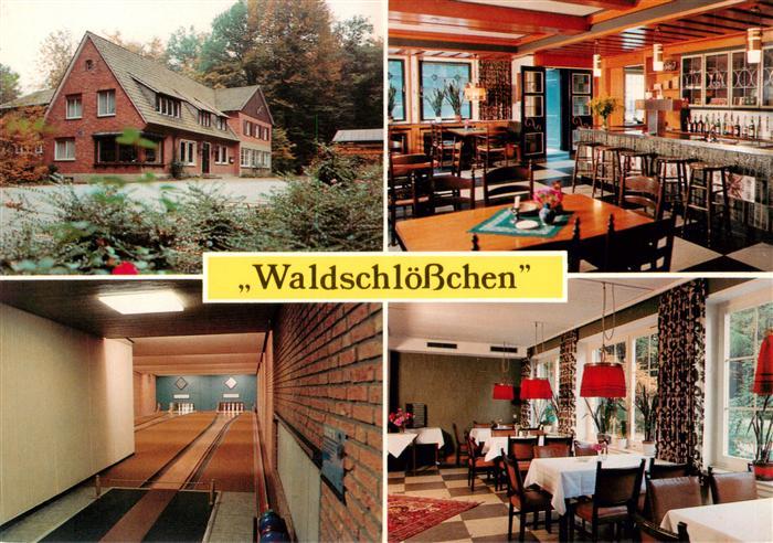 Laer Steinfurt Waldschloesschen Bar Gastraum Kegelbahn