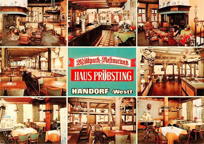 Handorf Muenster Westfalen Wildpark Restaurant Haus Proebsting Gastraeume