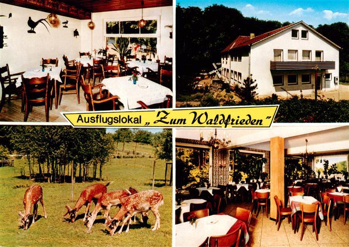 Havixbeck Ausflugslokal Zum Waldfrieden Gastraeume Wildpark