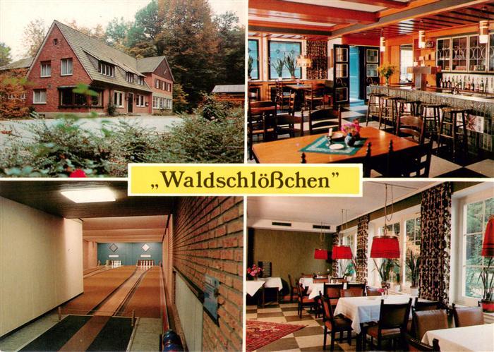 Laer Steinfurt Gasthof Waldschloesschen Gastraeume Kegelbahn