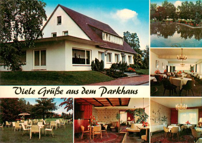 Vreden Parkhaus Bernhard Greven Gastraeume Gartenterrasse Teich