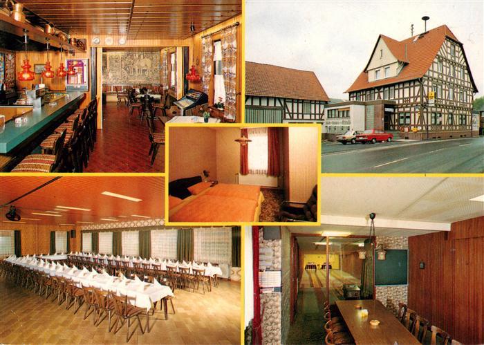 Eudorf Gasthaus Zur Schmiede Bar Speisesaal Gaestezimmer Kegelbahn