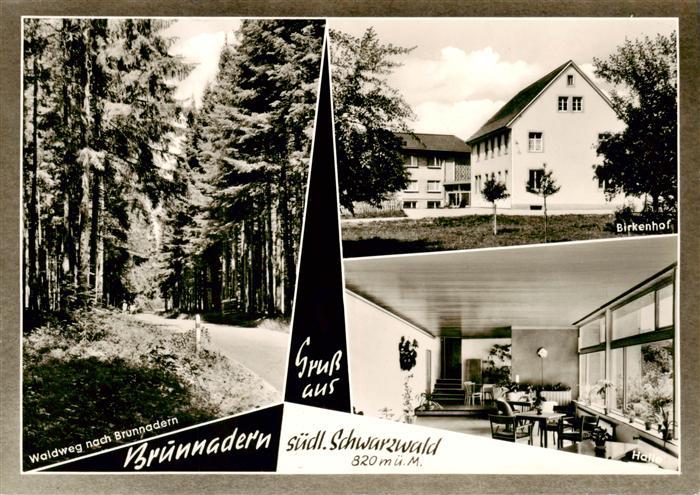 Brunnadern Bonndorf BW Waldweg Haus Birkenhof Halle