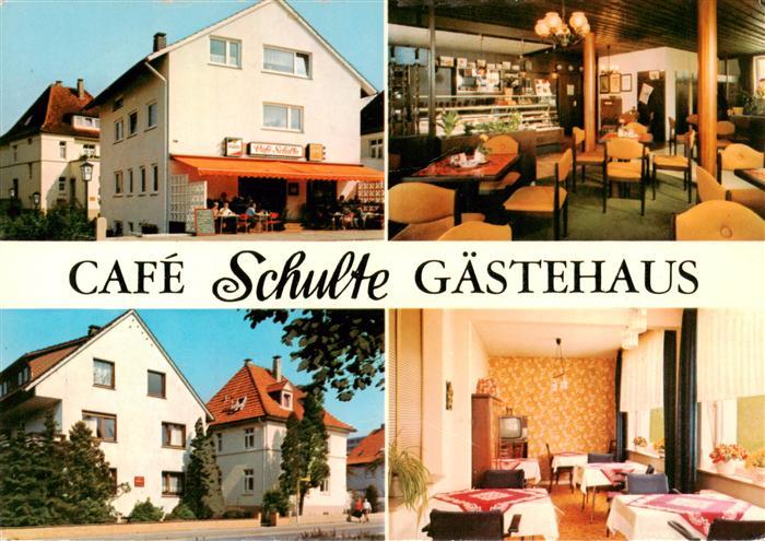 Bad Salzuflen Cafe Schulte Gaestehaus Gastraeume