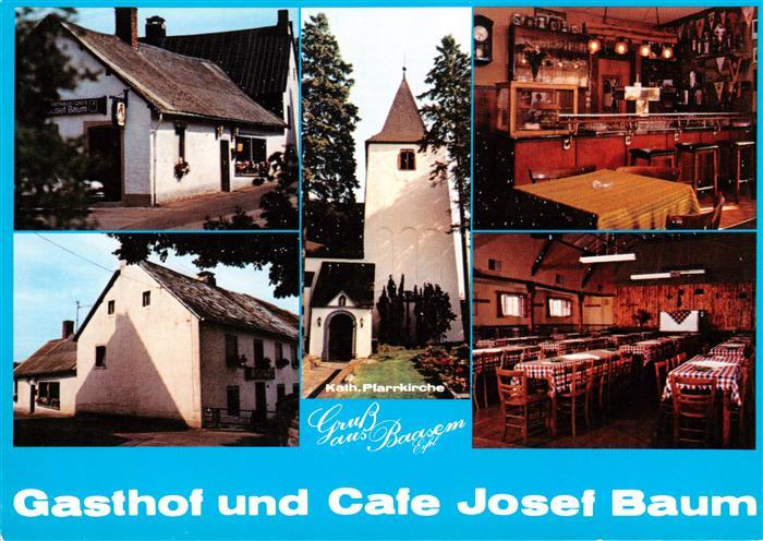 Baasem Gasthof und Cafe Josef Baum Kath Pfarrkirche Gastraeume Bar