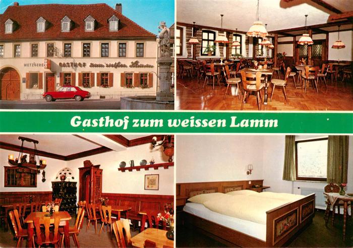 Sommerach Gasthof zum weissen Lamm Gastraeume Gaestezimmer