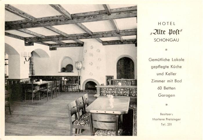 Schongau Bayern Hotel Alte Post Gastraum
