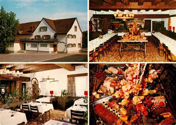 Henau SG Speiserestaurant Hirschen Gastraeume Festtafel