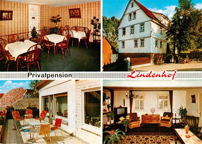 Hetzbach Beerfelden Odenwald Hessen Privatpension Lindenhof Gastraeume Terrasse