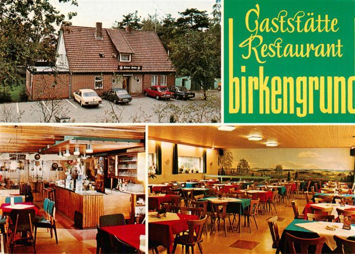 Schneverdingen Gaststaette Restaurant Birkengrund Gastraeume Theke