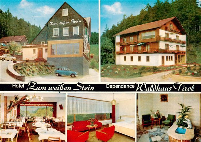 Kirchen Katzenbach Hotel Zum weissen Stein Dependance Waldhaus Gastraeume Zimmer
