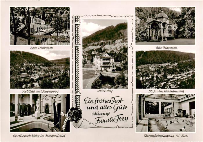 Wildbad Schwarzwald Neue Trinkhalle Sommerberg Gesellschaftsbaeder im Eberhardsb