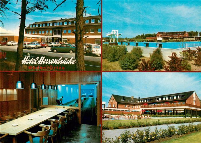 Mueden oertze Hotel Herrenbruecke Freibad Kegelbahn Park