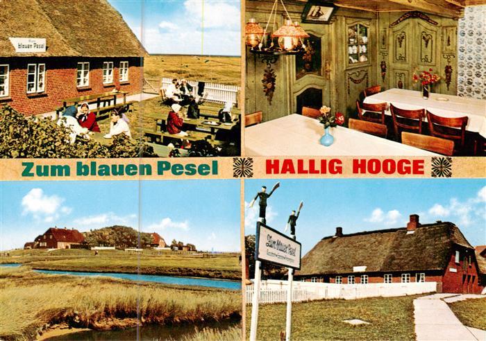 Hallig Hooge Gaststaette zum blauen Pesel Backenswarft