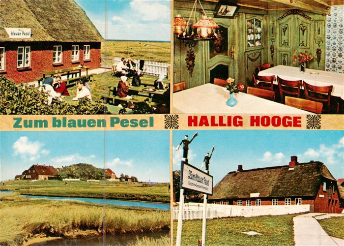 Hallig Hooge Gaststaette zum blauen Pesel Backenswarft