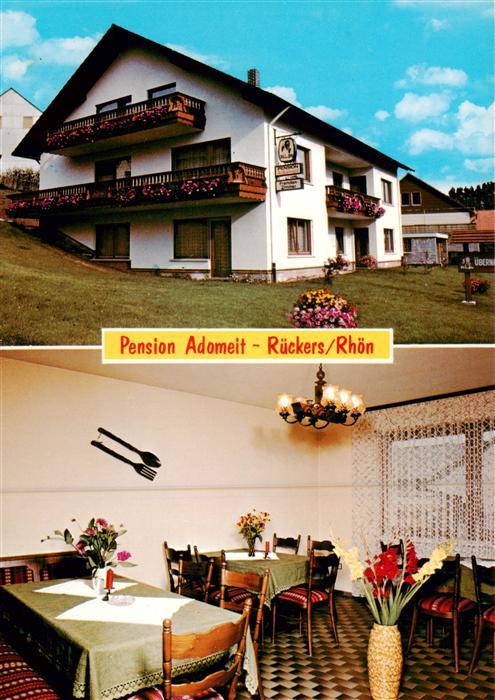 Rueckers Huenfeld Pension Adomeit Gastraeume