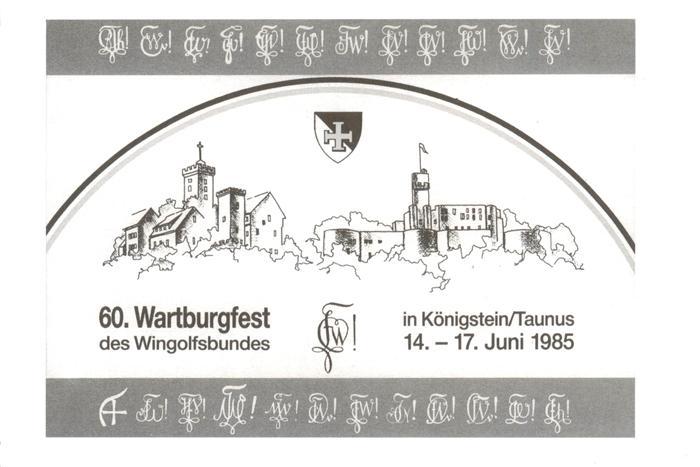 Koenigstein Taunus 60. Wartburgfest des Wingolfbundes