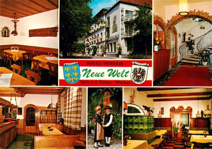 Spitz Donau Niederoesterreich AT Hotel Pension Neue Welt Restaurant Treppenaufga