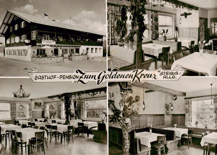 Steibis Oberstaufen Gasthof Pension zum goldenen Kreuz Gastraeume