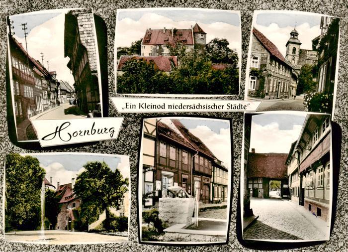 Hornburg Wolfenbuettel Strassenpartien Schloss Kirche Brunnen