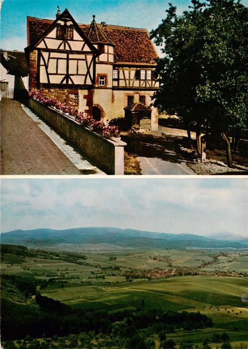 Hering Odenwald Burgmannenhaus Ausblick von der Veste Otzberg