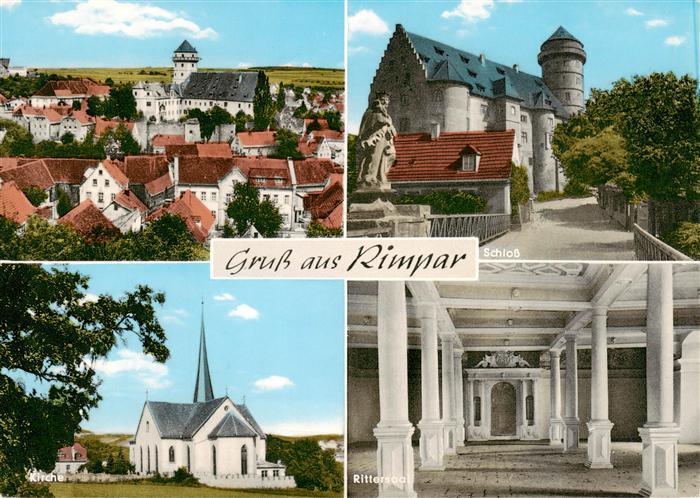 Rimpar Panorama Schloss Kirche Rittersaal