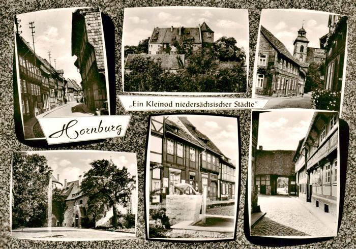 Hornburg  Wolfenbuettel Strassenpartien Brunnen Kirche Schloss