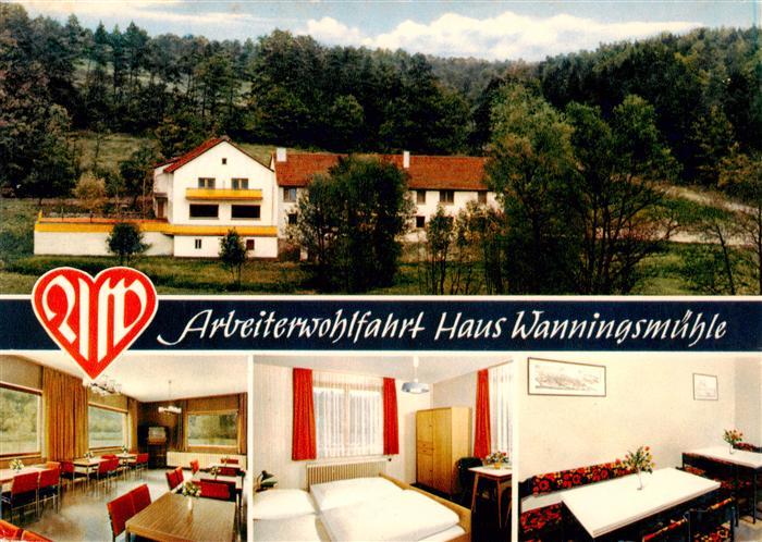 Wermerichshausen AWO Haus Wanningsmuehle Gaststube Zimmer