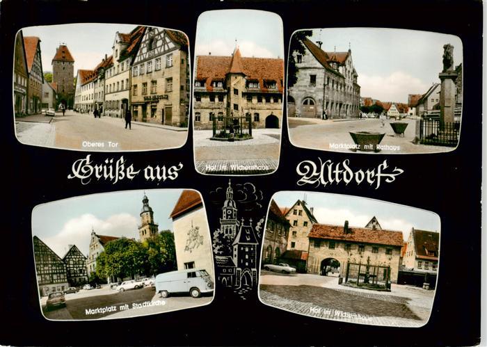 Altdorf Nuernberg Oberes Tor Hof im Wichernhaus Marktplatz Rathaus Stadtkirche