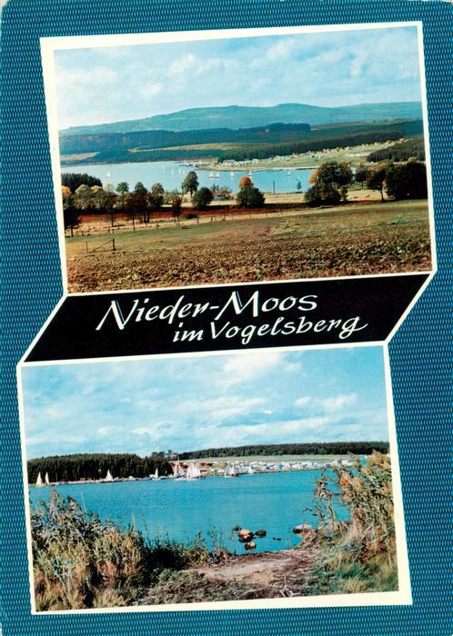 Nieder-Moos Vogelsberg Panorama Campingplatz Partie am See