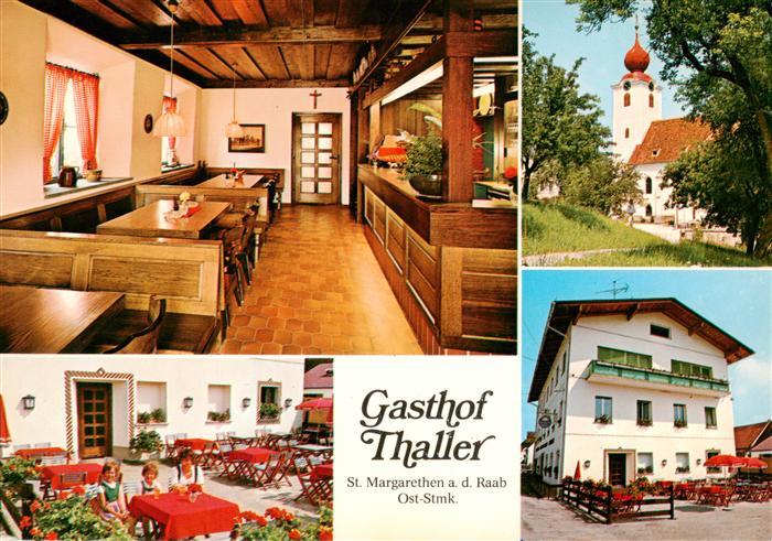 St Margarethen Jenbach Tirol Gasthof Thaller Gaststube Terrasse Kirche