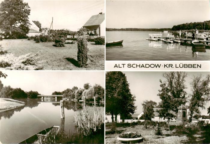Alt-Schadow Maerkische Heide Gruenanlage Neuendorfer See Schleuse Dorfplatz