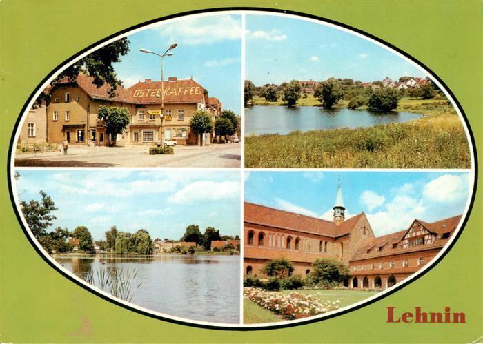 Lehnin Otto Nuschke Platz Ortsansicht Muehlenteich Kloster