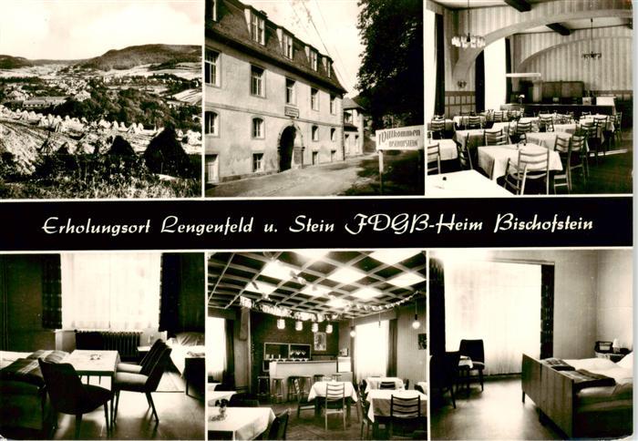 Lengenfeld  Vogtland Panorama FDGB Heim Bischofsheim Gastraeume Zimmer