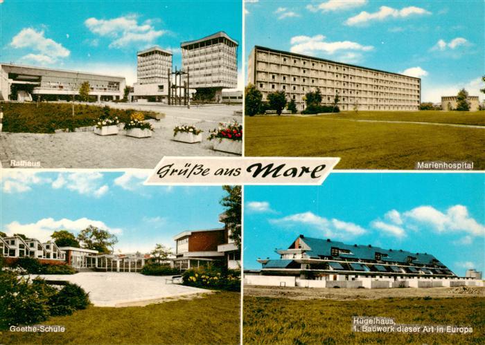 Marl  Westfalen Rathaus Marienhospital Goethe Schule Huegelhaus