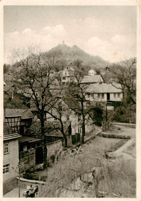 Bad Blankenburg Ansicht mit Blick zur Burg Greifenstein