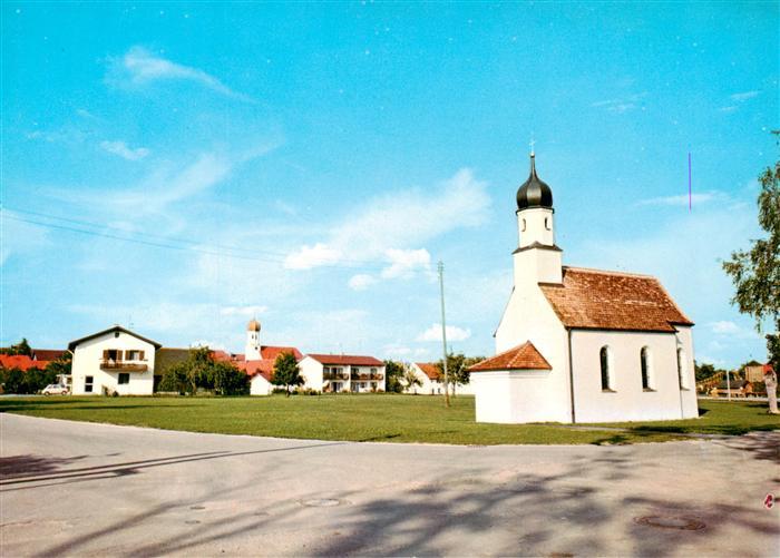 Eching Ammersee Ansicht mit Kapelle